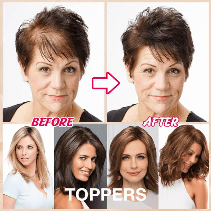 HOT SALE🔥 45% OFF|SHORT NATURAL  HAIR TOPPERS