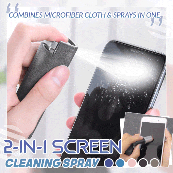 🔥2021 Hot Sale 48% OFF---2-in-1 Screen Cleaning Spray(BUY 3 GET 1 FREE & FREE SHIPPING)