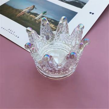 【Buy More Free More】Handcrafted 4 In 1 Crown Glass Tealight Candle Holder For Wedding