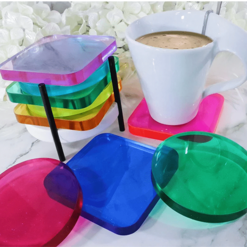 Colorful Resin Coasters