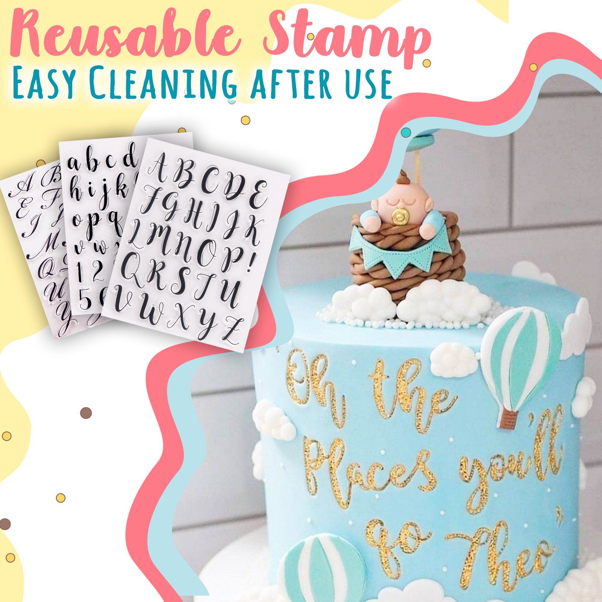 Alphabet Cake Stamp Set - SPECIAL SALE TODAY!!!🍰🍰