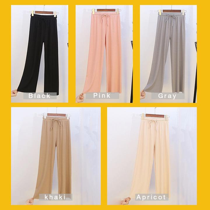 【Summer promotion-50% OFF】Ice Silk Wide Leg Pants Women-Buy 2 Get Free Shipping