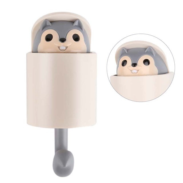 Cute Creative Squirrel Hook