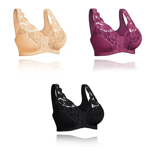 🔥Today's Deals 49%Off-🔥Front hooks, stretch-lace, super-lift, and posture correction – ALL IN ONE BRA!
