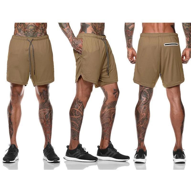 🌊2-in-1 Double-layer Fitness Quick-drying Pants