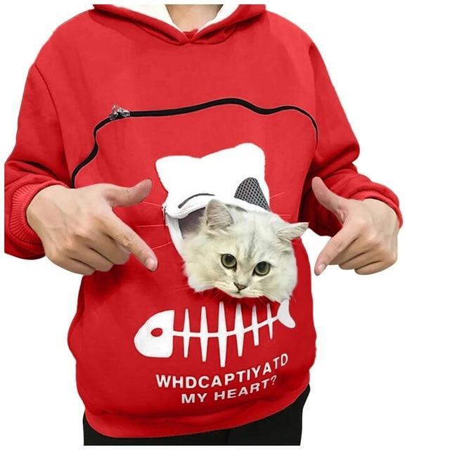 (🎁CHRISTMAS PRE SALE - 48% OFF)Sweatshirt Cat pouch hoodie