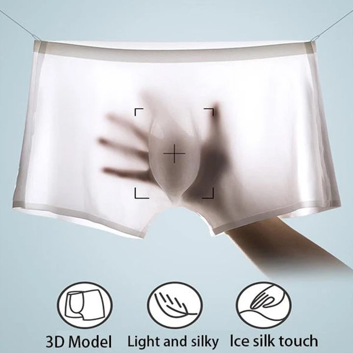 【BUY 3 GET 1 FREE & On-Time Delivery】Men's Ice Silk Breathable Underwear