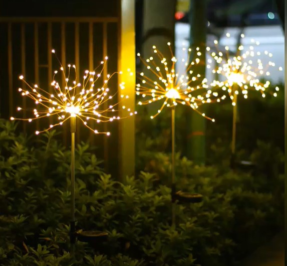 🔥LAST DAY 48% OFF--Waterproof Solar Garden Fireworks Lamp