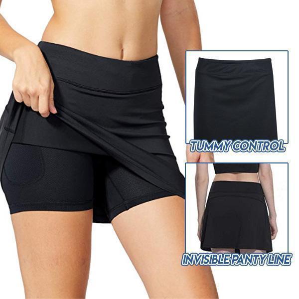 (Summer Hot Sale 50% OFF)-2021 Anti-chafing Active Skort - Super Soft & Comfortable - Buy 3 Free Shipping