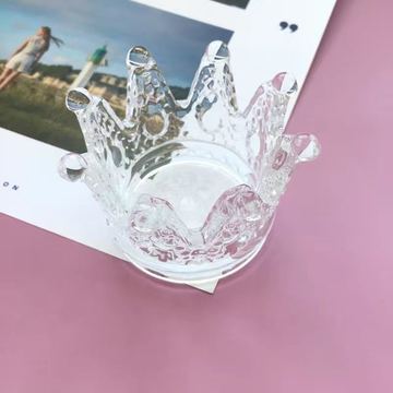 【Buy More Free More】Handcrafted 4 In 1 Crown Glass Tealight Candle Holder For Wedding