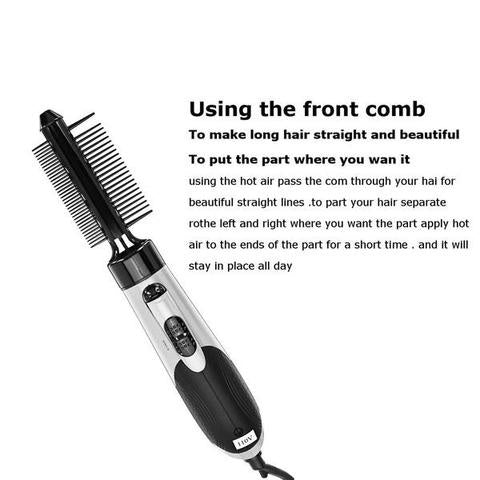 7in1 Professional Multi-functional Styling Tools Wide Brush Hair Dryer Straightener Comb Clip Pipe Roller Brush
